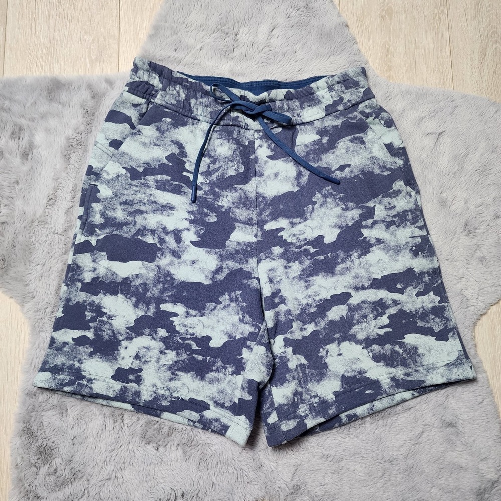 Lululemon Loungeful High Rise Shorts Heritage Camo Wash Blue Size 4
